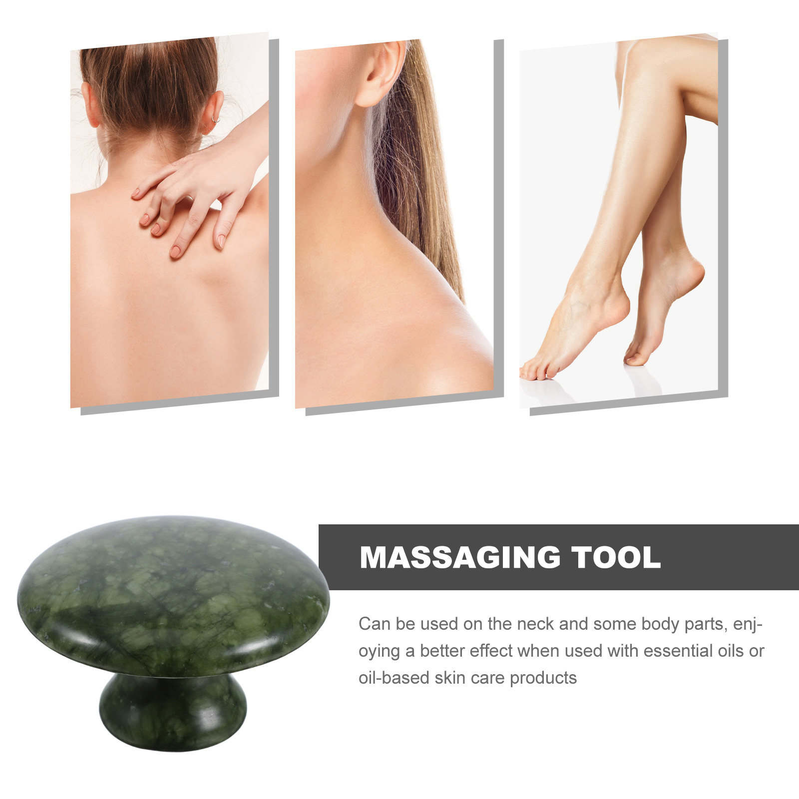 Mushroom Shaped Jade Massage S - Spa Massager recension och pris