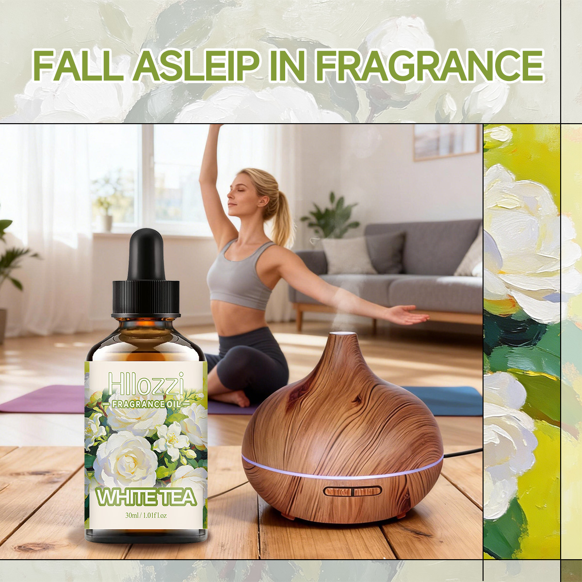 White Tea Fragrance Oil, Fresh - Aromatherapy Diffuser recension och pris