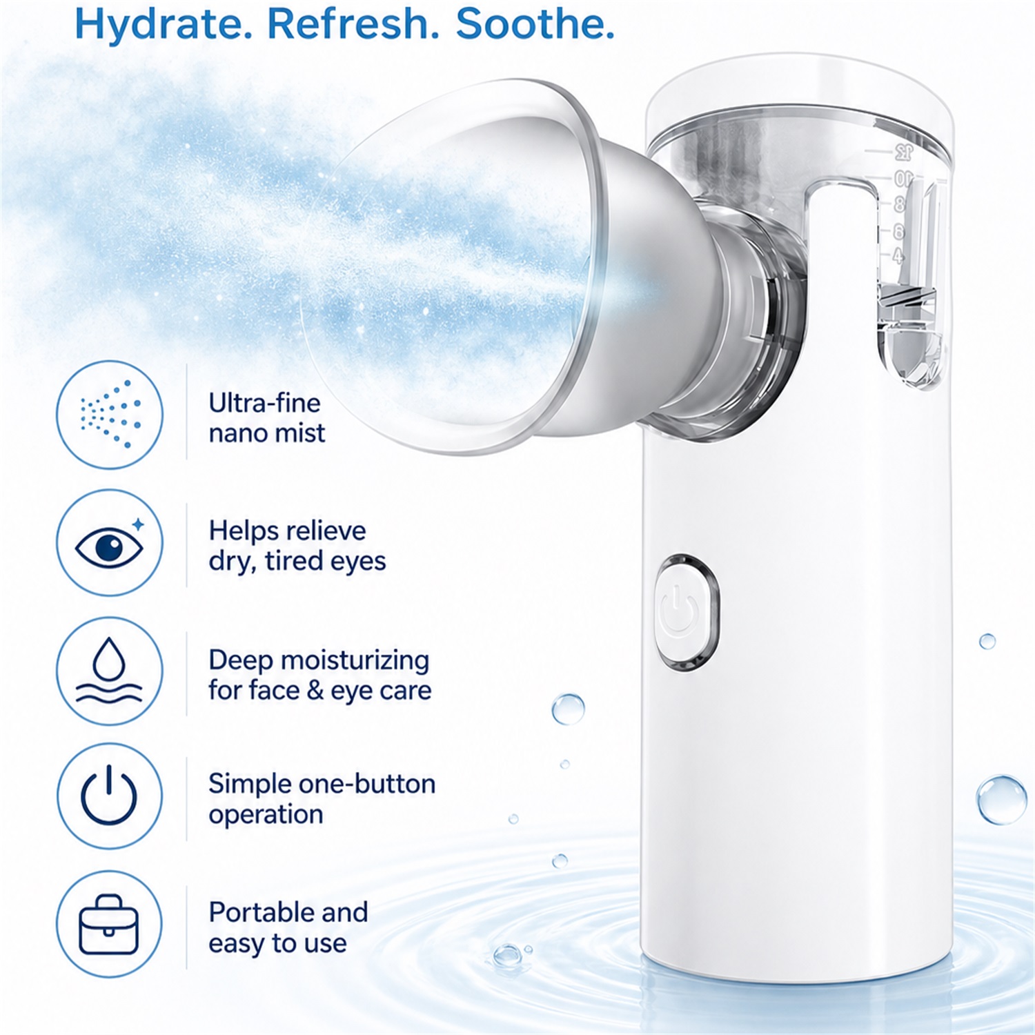 Nano Spray Eye Massage Instrum - Face Steamer recension och pris
