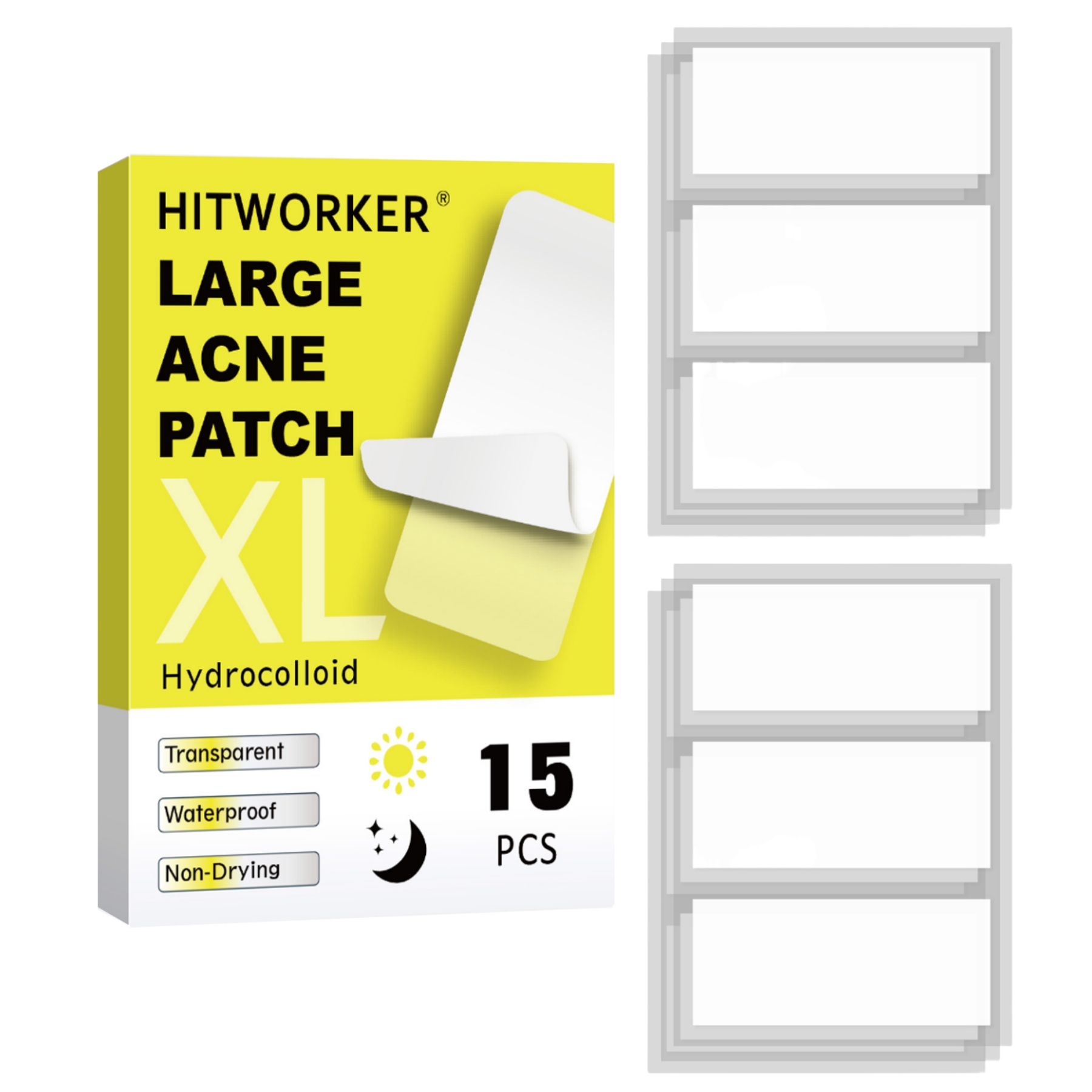 15 large-sized, long acne patc - Body Oil recension och pris