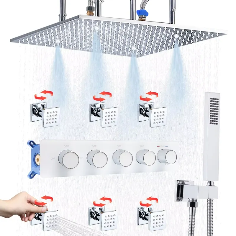 Complete Shower Set Rain Showe - Body Brush recension och pris